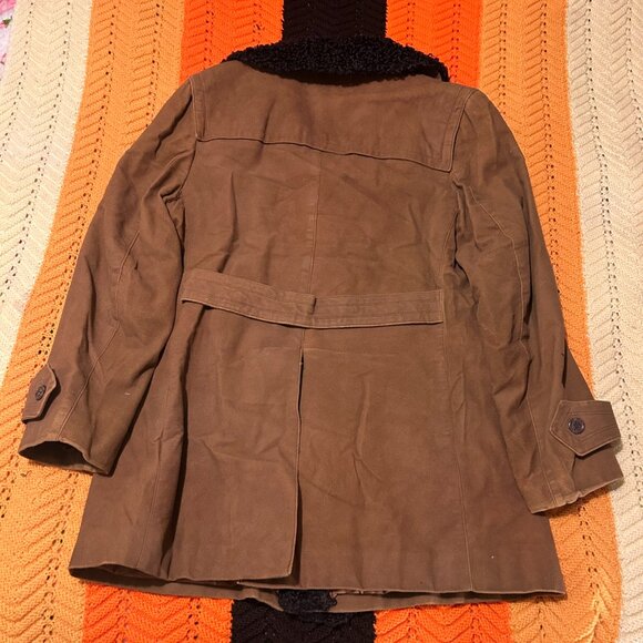 1970s Made in Israel cotton rayon French Tissavel imitation fur double breasted - Picture 16 of 16